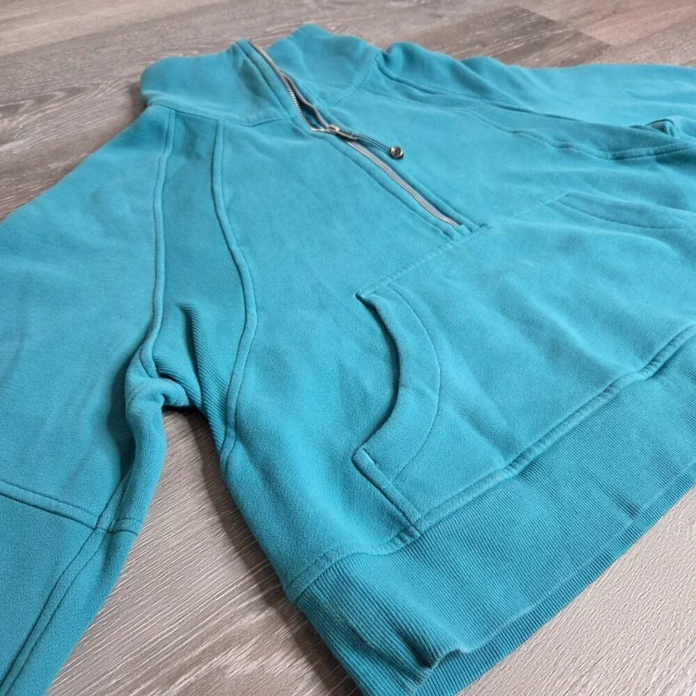 Lululemon - Women's Scuba Oversized Funnel-Neck Half Zip Storm Teal Size - M/L